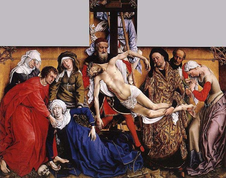 Rogier van der Weyden Descent of Christ from the Cross by Rogier van der Weyden China oil painting art